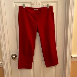 Ann Taylor LOFT size 4 red capri pants